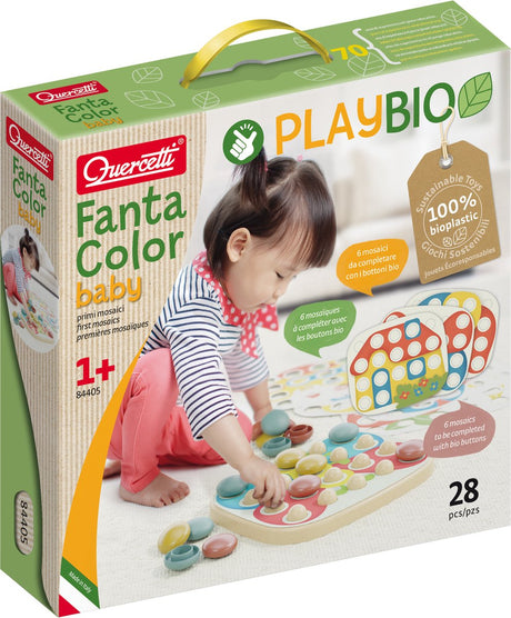 Quercetti Playbio Fantacolor bébé, 28dlg