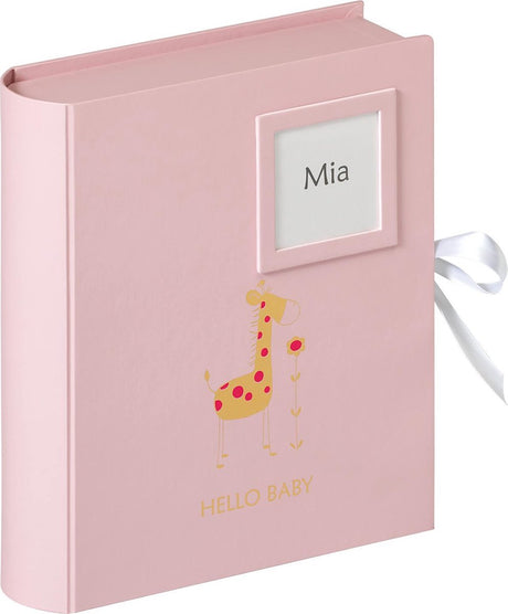 Walther design - bébé animal - boîte de rangement bébé - 24,5 x 27 x 7 cm - rose
