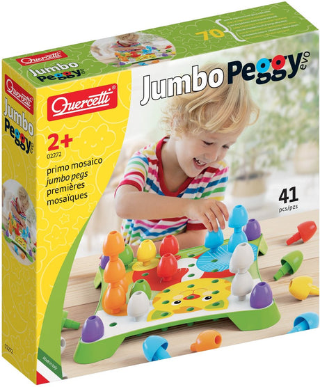 Quercetti Jumbo Peggy Evo Isteek Mosaic, 41 broches