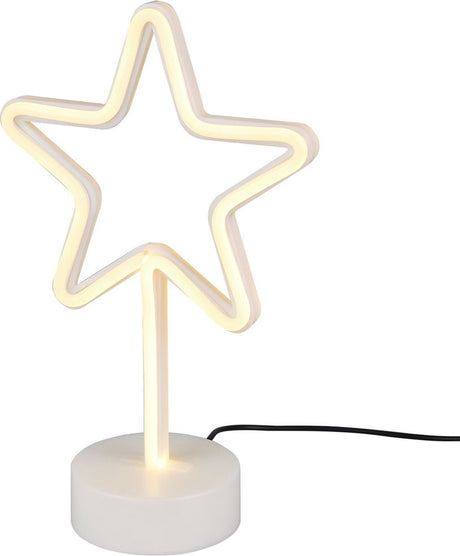 Rl live your light star de la réalité - lampe de table - blanc - incl. 1x SMD 1,5 W - Connexion USB - non dimmable - adapté à l'alimentation par batterie