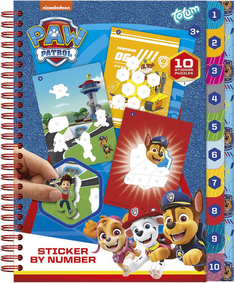 Autocollant Totum Paw Patrol par livre numéroté