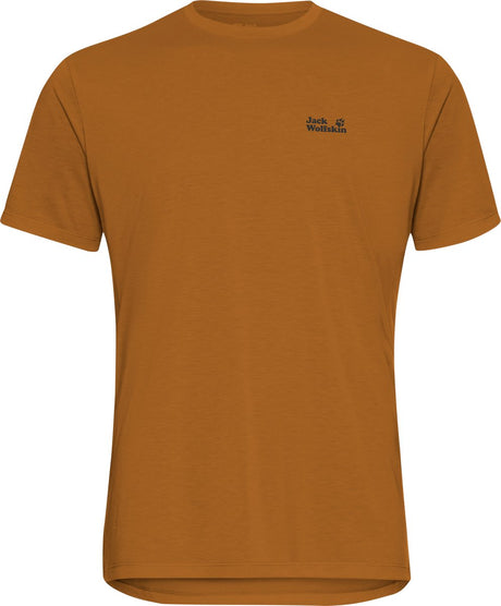 Chemise outdoor homme Jack wolfskin vonnan Graphic t m - feuilles d'automne