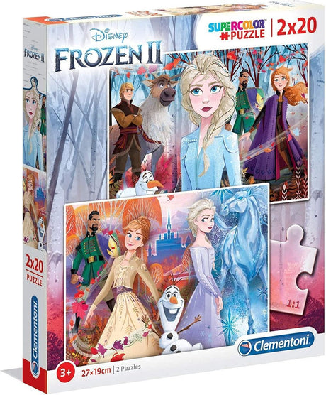 Clementoni Disney La Reine des Neiges 2 puzzle supercolor 2x20 pièces