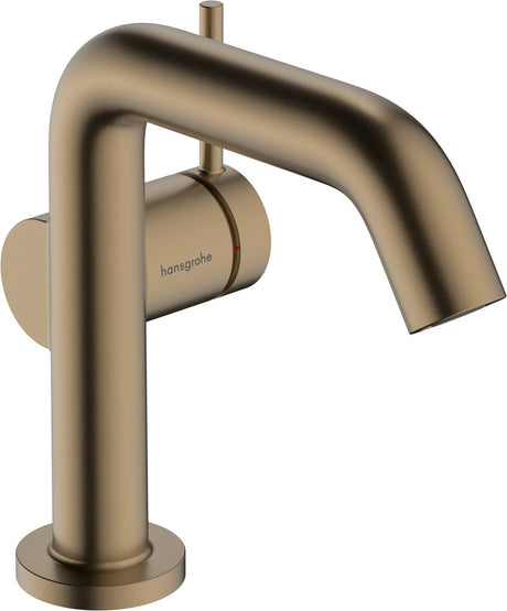 Hansgrohe tecturis s - robinet de lavabo - commande à levier unique - démarrage à froid, économie d'énergie - sans vidage - taille 110 mm - bronze brossé