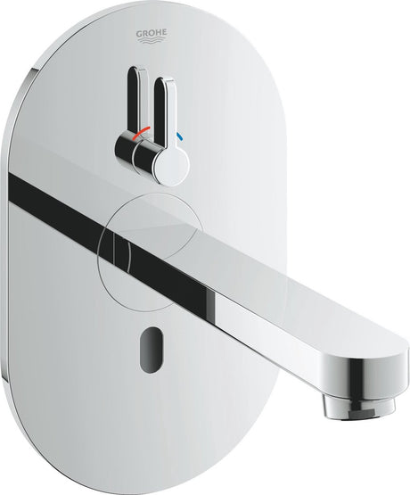 Grohe eurosmart cosmopolitan e finition partie v robinet mural avec bec 17cm avec mitigeur avec transformateur 230v chromé