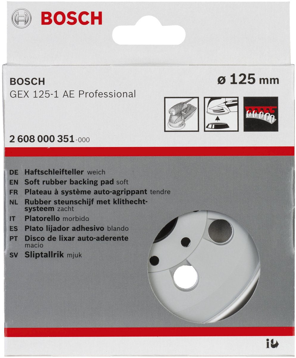 Bosch - plateau de ponçage extra-souple, 125 mm