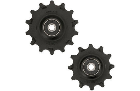 Trivio - roues de dérailleur 12 roulements chromo 14t