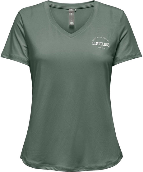 Only play - save life vn ss reg tee - t-shirt d'entraînement manches courtes femmes - vert