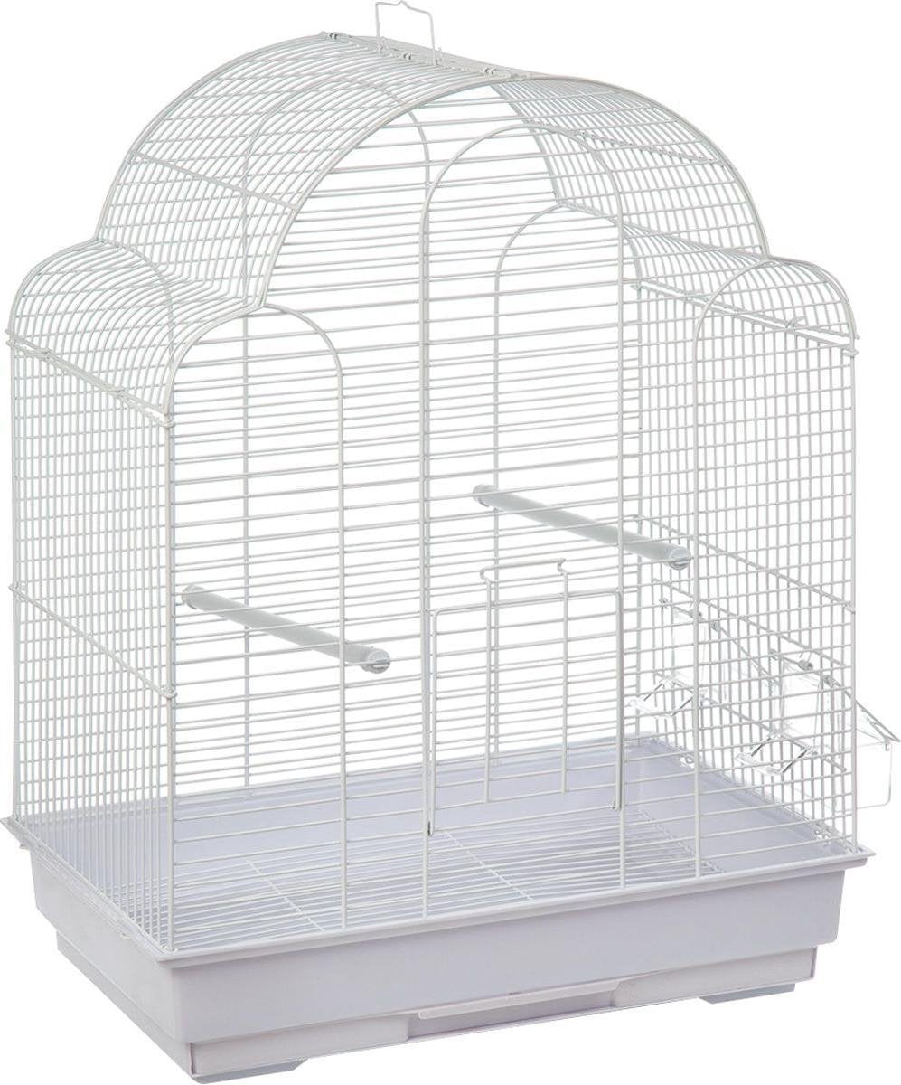 Cage à perruches Flamingo Bali - 42 x 30 x 58 cm blanc