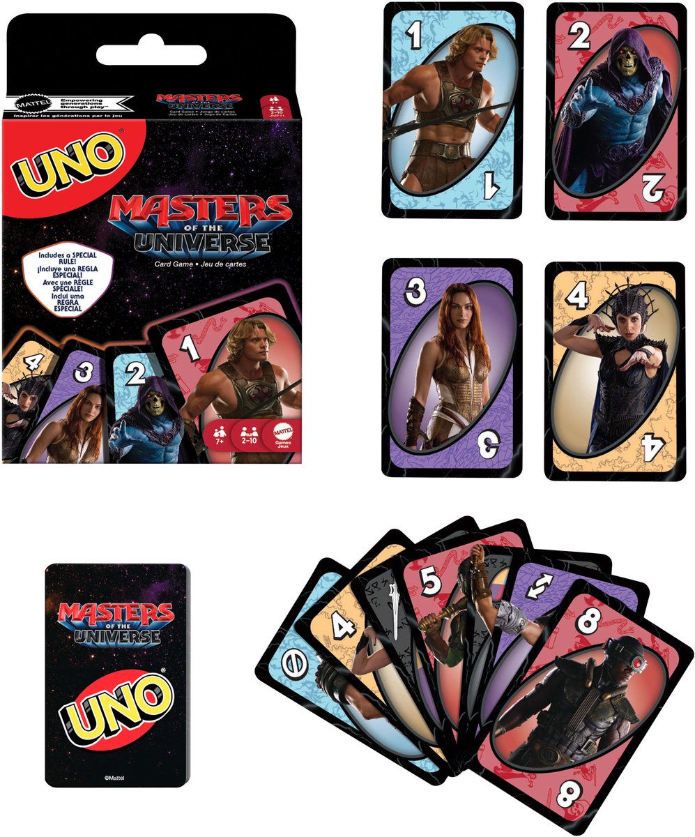 Mattel Games Uno Masters of the Universe 2026 Film - Jeu de cartes