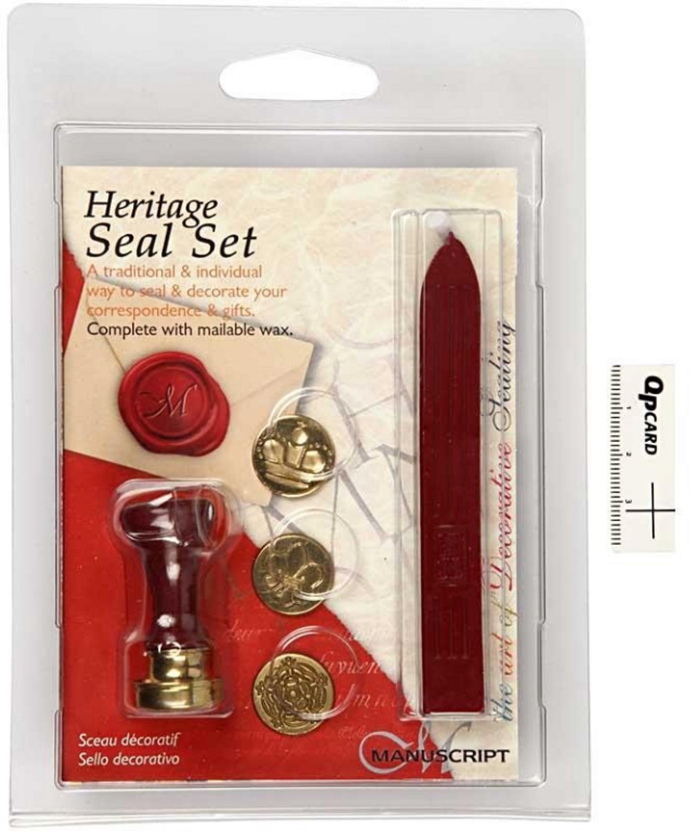 Creativ company set de sceaux, couronne, fleur, lys français, d 18 mm, 1 set