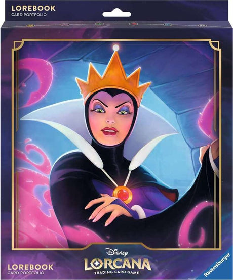 Disney Lorcana TCG - Portefeuille de cartes de la Reine du Mal