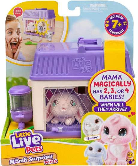 Petits animaux vivants maman surprise mini ensemble de jeu lapin