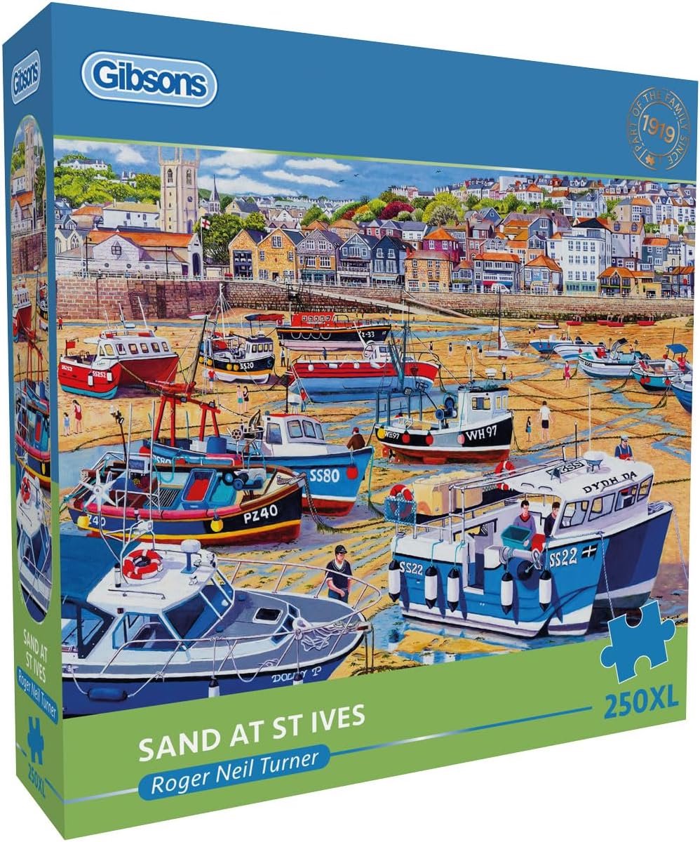 Gibsons - sable à st ives (sable à st.ives) - roger neil turner - 250xl pièces - 48×34cm - puzzles pour adultes