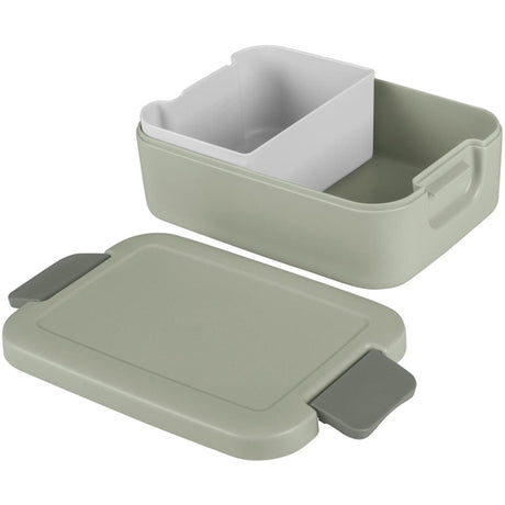 Boîte à lunch Sunware sigma home avec récipient bento vert clair gris foncé.