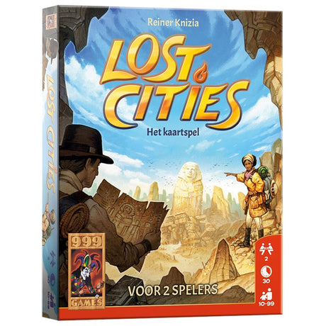 999games 999 games - cités perdues - le jeu de cartes - jeu de cartes stratégique - jeu tactique - pour 2 joueurs - à partir de 10 ans - jeu de société