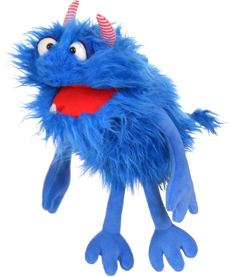 Marionnettes vivantes – marionnettes à gaine, 35 cm | monstre à emporter avec bouche mobile | y compris sac en papier | à partir de 3 ans