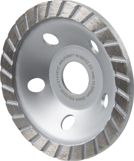 Wolfcraft - meule diamantée 105 mm pour meuleuse d'angle - 8387000