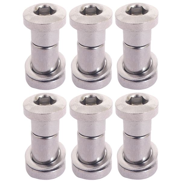 Bofix Seat Pegbout Allen 19 mm - Chrome (6 pièces)