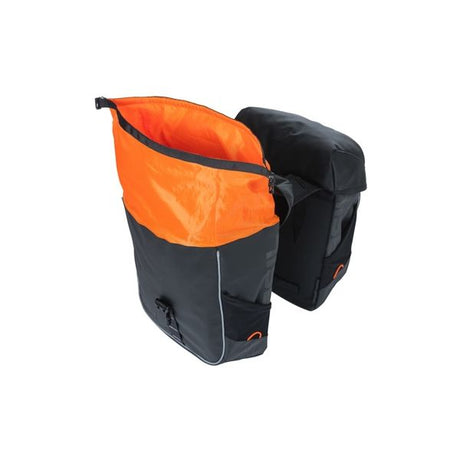 Basil Miles Tarpaulin - Sac à vélo double, étanche, 34L, orange noir