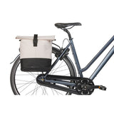 Sacoche de vélo double Basil Cove 28-32l 14 x 29 x 36 cm - blanc noir