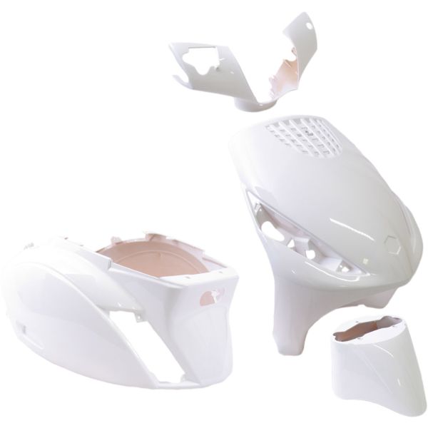 Edge Place 4-Chice pour Piaggio Zip Zip 2000 2T 4T de l'année 2000 - blanc brillant