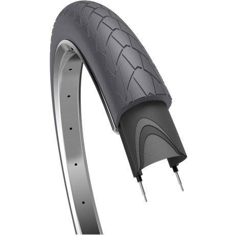 Pneu bord mambo 28 x 2,00 50-622 mm - gris avec réflexion