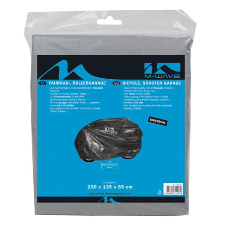 Garage de vélo xxl - Garage de vélo protecteur Peva pour tous les vélos standard, scooters - 230x135x65 cm - Matériau de la bâche - noir