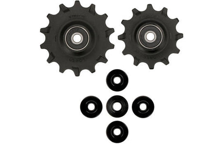 Trivio - roues de dérailleur 12 roulements chromo 14t