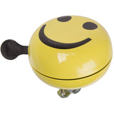 Sonnette de vélo M-wave ding-dong ø80mm - smiley jaune