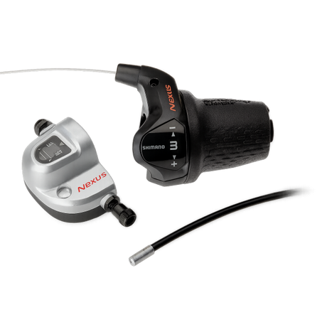 Shimano Turner 3 Speed Nexus SL -3S42E avec câbles et Clickbox - Black (emballage de travail)