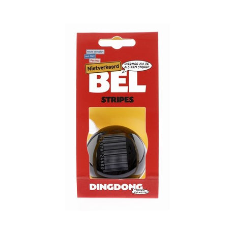 Nv ding dong bel 60mm stipes noir avec carte de code-barres