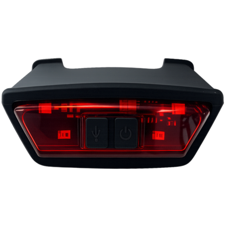 Feu arrière Ked embrasse casque vtt - LED - rechargeable USB