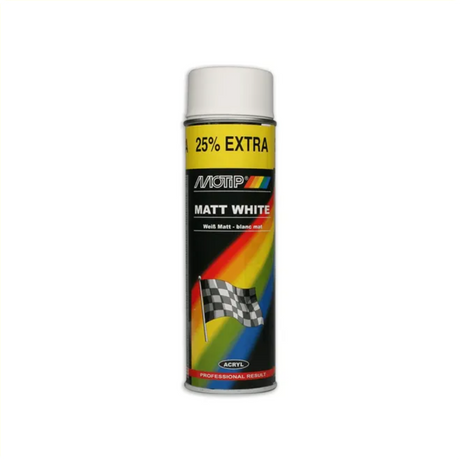 Motip bombe aérosol acrylique blanc mat