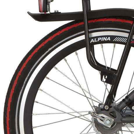 Alpina jeu de garde-boue yabber 20-22 pvc noir