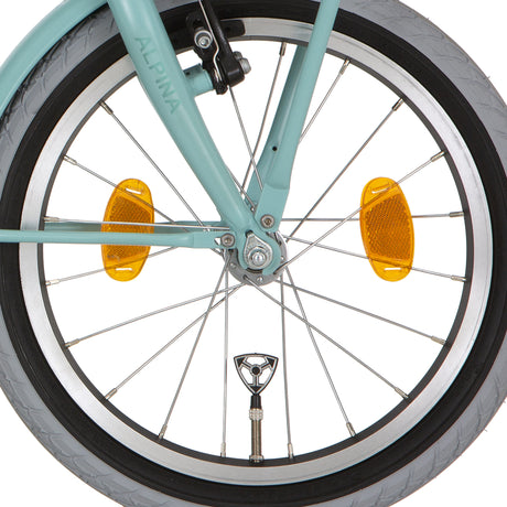 Roue avant Alpina 16 hlq-10a-1 spk zinc noir