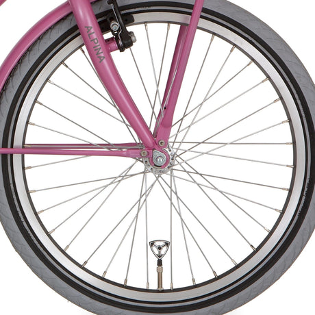 Roue avant Alpina 22 hlq-10a-1 spk zinc noir