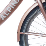 Jeu de garde-boue Alpina + tige 22 clubb or rose mat