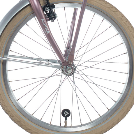 Alpina roue avant 22 hlq-10a-1 argent zinc spk