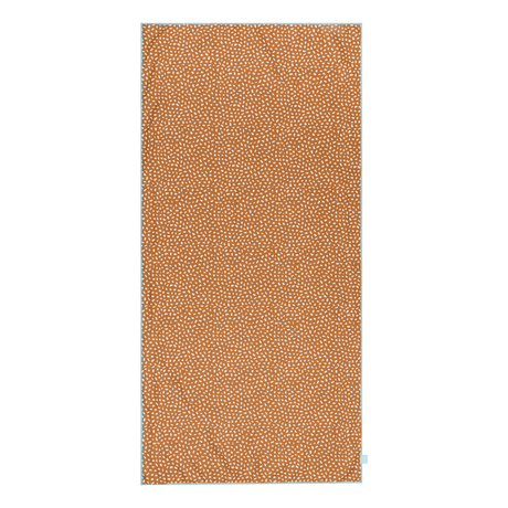 Rayures vibrantes | serviette microfibre blanc orange 135 x 65 cm