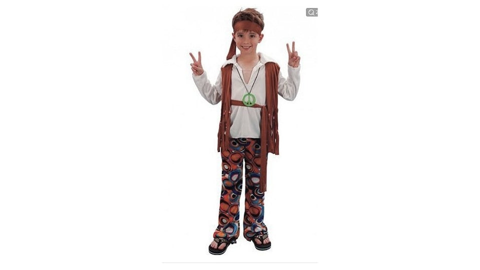 Déguisement clown enfant hippie garçon 7-9 ans