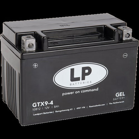 Landport Gel Battery MG GTX9-4 (YTX9-BS), y compris Zip 4-Stroke