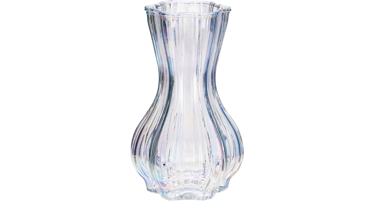 Vaas glas d12 h20cm luster