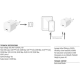 ACT Connectivité Connectivité Compact USB-C Charger 33W avec livraison et GAN