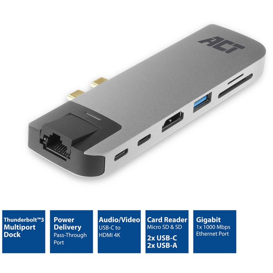 Act Connectivité USB-C Thunderbolt 3 à HDMI Multiport Adaptateur