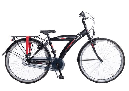 Aldo 26 pouces roadstar vélo 3v noir mat bande rouge