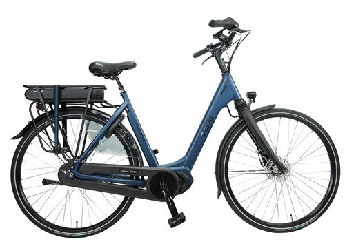 Aldo 28 pouces vélo électrique sottovento 48cm bleu azzuro 418wh marches