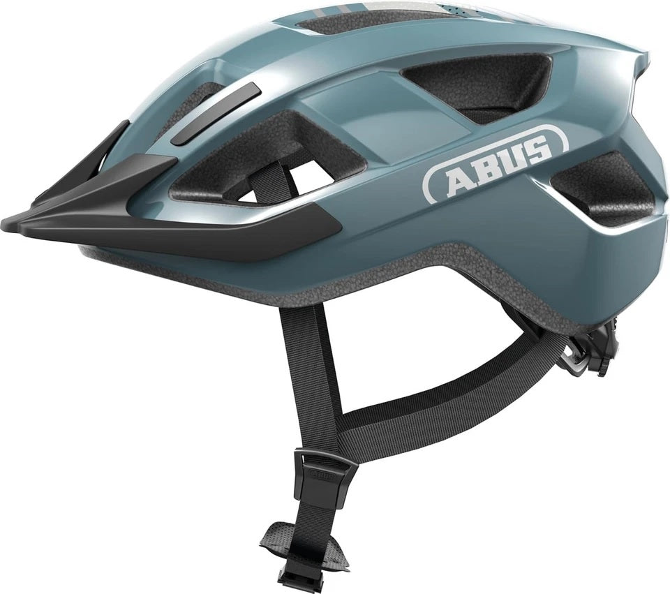 Abus casque aduro 3.0 led bleu glacier l 58-62cm