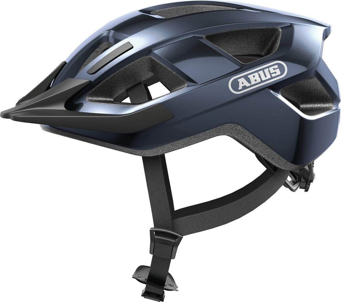 Abus casque aduro 3.0 led bleu nuit m 52-58cm