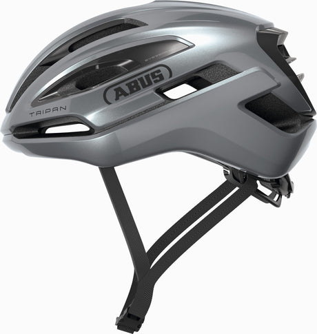 Abus casque de vélo taipan graphite argent m - 54-58 cm - argent - adapté pour une utilisation sur les vélos de gravel - 275 g